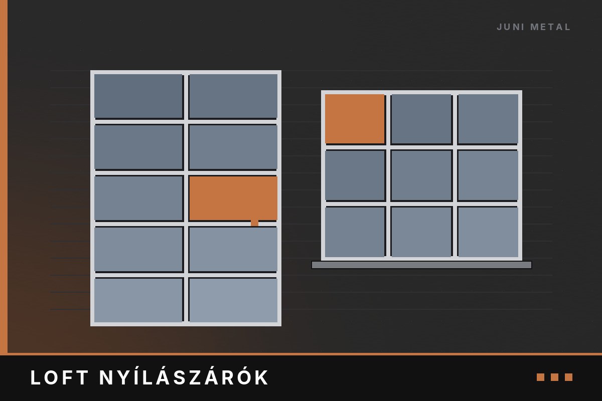 Loft nyílászárók – Juni Metal